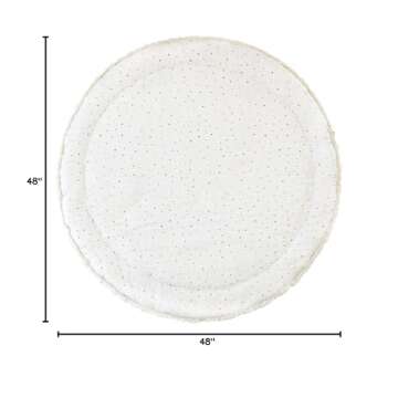 MakeMake Organics Organic Play Mat GOTS Certified Organic Cotton Nursery Floor Rug Washable Reversib...