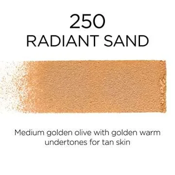 L’Oréal Paris Makeup Infallible Fresh Wear Foundation in a Powder, Up to 24H Wear, Waterproof, Radiant Sand, 0.31 oz.