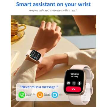 Smart Watch for Men Women, Bluetooth Calling, 1.83" HD Touch Screen Fitness Tracker, 100+ Sports Mod...