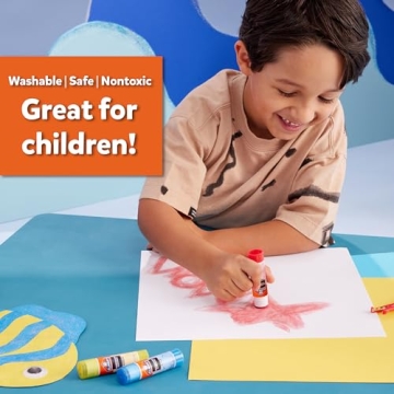 Elmer’s Glittery Washable Glue Sticks 12 Pack Assorted Colors