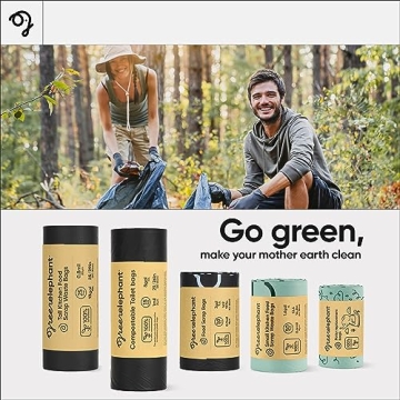 Green Elephant Portable Toilet Bags for Camping Convenience