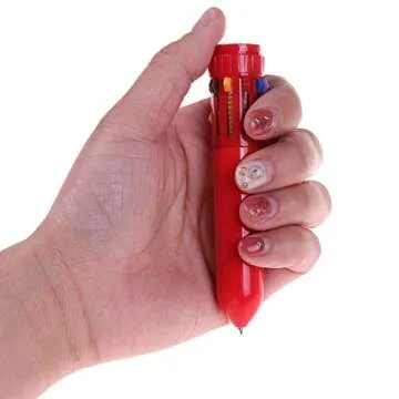 Vibrant 30 Packs Neon 10-in-1 Mini Shuttle Pens