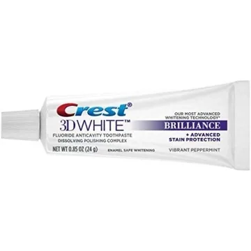 Crest 3D White Brilliance Toothpaste, Travel Size Pack of 12