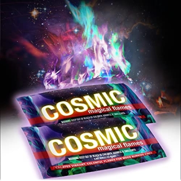 Magical Flames Cosmic Fire Color Changing Packets - 12 Pack for Fire Pits and Campfires
