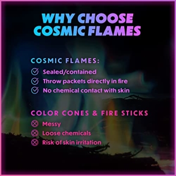 Magical Flames Color Changing Fire Packets - 12 Pack