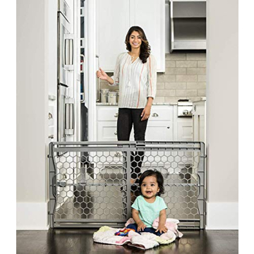 Adjustable Extra Wide Baby Gate for Kids and Pets