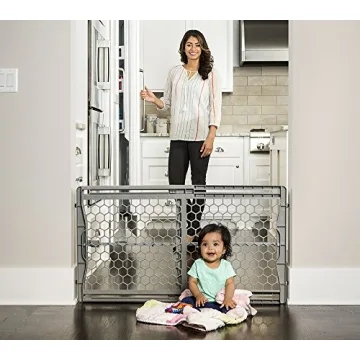 Adjustable Extra Wide Baby Gate for Kids and Pets