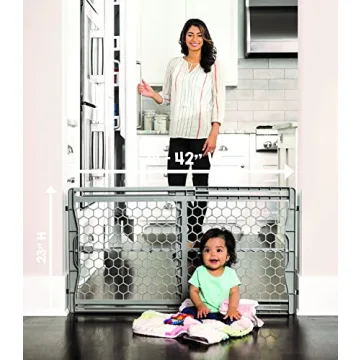 Adjustable Extra Wide Baby Gate for Kids and Pets