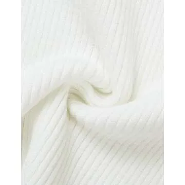 ZESICA Women's Short Sleeve Crewneck T Shirt 2024 Summer Ribbed Knit Slim Fit Basic Solid Color Tee Tops,White,Large