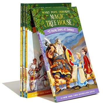 Magic Tree House Boxed Set, Books 13-16: Vacation Under the Volcano, Day of the Dragon King, Viking ...