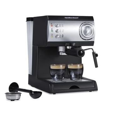 Hamilton Beach 15 Bar Espresso Machine - Perfect for Cappuccinos & Lattes
