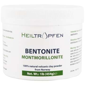 Bentonite Montmorillonite Powder 1 Pound Natural Clay