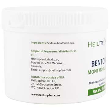 Bentonite Montmorillonite Powder 1 Pound Natural Clay