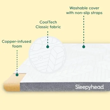 Cooling Copper Infused Mattress Topper for Full XL
