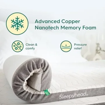 Cooling Copper Infused Mattress Topper for Full XL