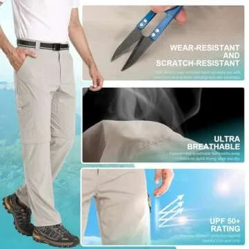 Toomett Convertible Hiking Pants - Quick Dry & UV Protection