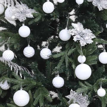 Shatterproof 36pcs Christmas Ball Ornaments Set for Holiday Decor