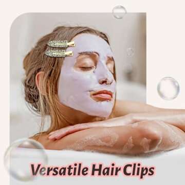 YIERSO 8Pcs No bend Hair Clips No Crease Hair Clip Duckbill Clips No Dent Creaseless Flat Clip Alligator Hair Barrettes for Makeup Hairstyle Women Girls Accessories (Acrylic Resin-PinkWhite)