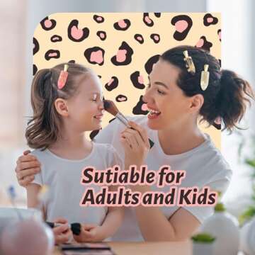 YIERSO 8Pcs No bend Hair Clips No Crease Hair Clip Duckbill Clips No Dent Creaseless Flat Clip Alligator Hair Barrettes for Makeup Hairstyle Women Girls Accessories (Acrylic Resin-PinkWhite)