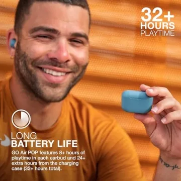 JLab Go Air Pop True Wireless Earbuds with Charging Case