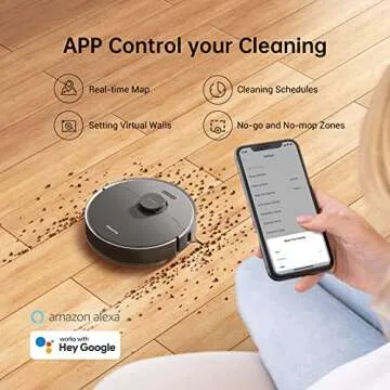 Dreametech Z10 Pro Robot Vacuum with Automatic Dirt Disposal-Empties Itself for 65 Days, LiDAR Navigation & 3D Obstacle Avoidance, 4000 Pa Suction Power & Smart Mapping, Compatible with Alexa