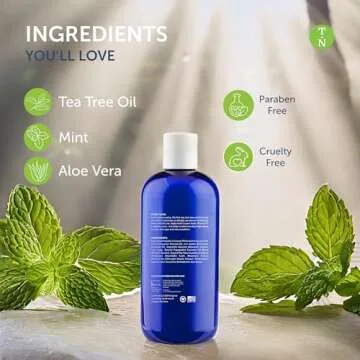 Truremedy Naturals 12oz Tea Tree Oil Body Wash - Pack of 2 - Tea Tree Soap with Aloe and Peppermint Oil - Moisturizing Foot Wash - Suitable for All Skin Types
