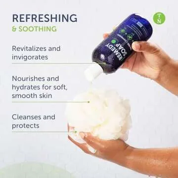 Truremedy Naturals 12oz Tea Tree Oil Body Wash - Pack of 2 - Tea Tree Soap with Aloe and Peppermint Oil - Moisturizing Foot Wash - Suitable for All Skin Types