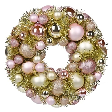 Stunning 13-Inch Christmas Ball Wreath - Perfect Holiday Decoration