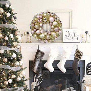 Gorgeous 13" Christmas Ball Wreath for Holiday Decor