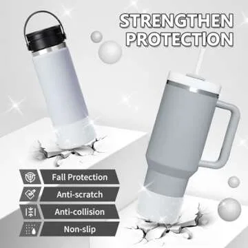 WUQID Silicone Boot Sleeve for Stanley & Hydro Flask Tumblers