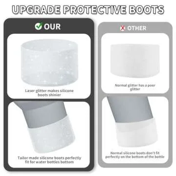 WUQID Silicone Boot Sleeve for Stanley & Hydro Flask Tumblers