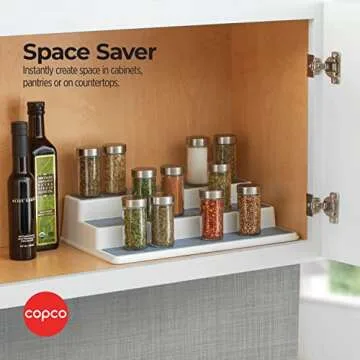 Copco Non-Skid 3-Tier Spice Organizer for Efficient Storage