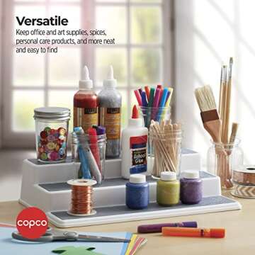 Copco Non-Skid 3-Tier Spice Organizer for Efficient Storage