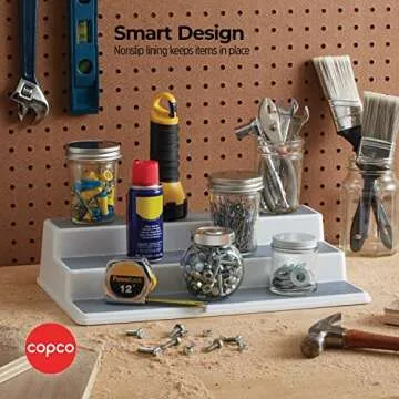 Copco Non-Skid 3-Tier Spice Organizer for Efficient Storage