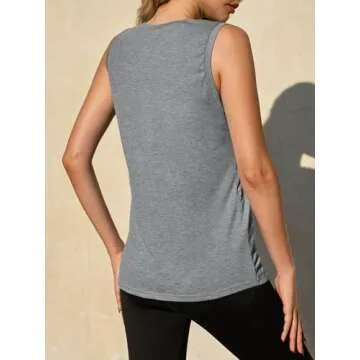 ZIWOCH Women's Lightweight Sleeveless Tank Top for Summer