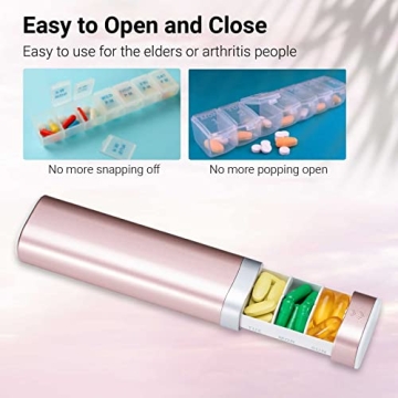 Stylish Betife Weekly Pill Organizer Travel Case