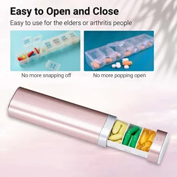 Stylish Betife Weekly Pill Organizer Travel Case