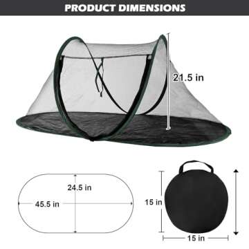 Cat Tent Outdoor, Pet Enclosure Tent Suitable for Cats and Small Animals, Indoor Playpen Portable Ex...