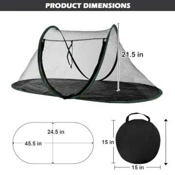 Spacious Cat Tent Outdoor, Pet Enclosure for Cats and Small Animals, Portable Exercise Tent with Car...