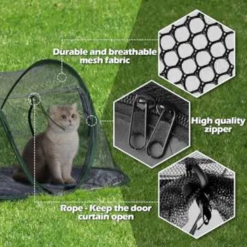 Spacious Cat Tent for Outdoor Fun - Lightweight & Portable