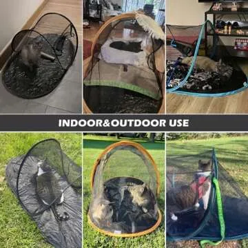 Spacious Cat Tent for Outdoor Fun - Lightweight & Portable