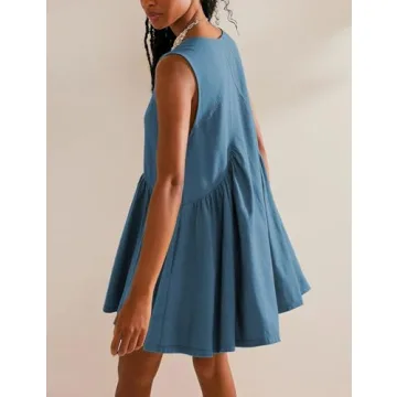 Stylish Tomosc Mini Dress with Convenient Pockets