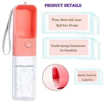 Sofunii Portable Dog Water Bottle - Leak-Proof & BPA-Free