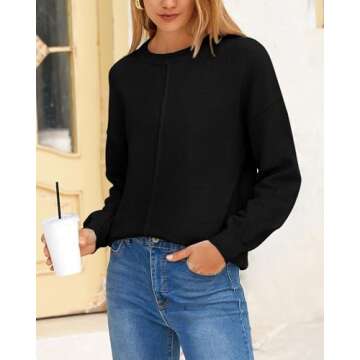 Cozy BTFBM Women's Pullover Sweaters for Fall Winter Fashion
