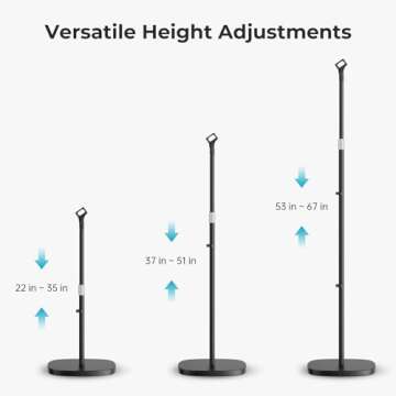 Adjustable POLESTO Microphone Stand for All Mics