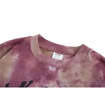 NAGRI Kanye Holy Sweatshirt Men Crewneck Sweatshirt Tie Dye Hip Hop Sweatshirt Hoodie Unisex Medium Multicolored