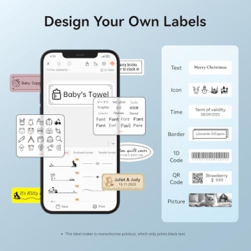 NIIMBOT D11 Portable Smart Label Maker for Easy Organization