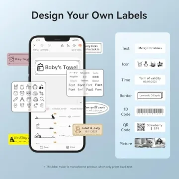 NIIMBOT D11 Portable Smart Label Maker for Easy Organization