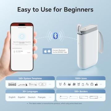 NIIMBOT D11 Portable Smart Label Maker for Easy Organization