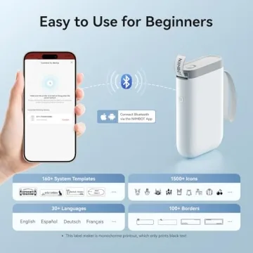 NIIMBOT D11 Portable Smart Label Maker for Easy Organization